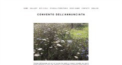 Desktop Screenshot of conventodellannunciata.it